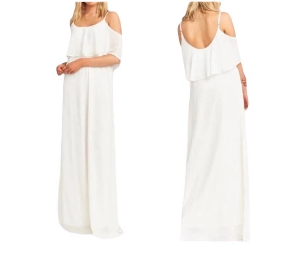 Show Me Your Mumu White Open Shoulder Dress Size XS